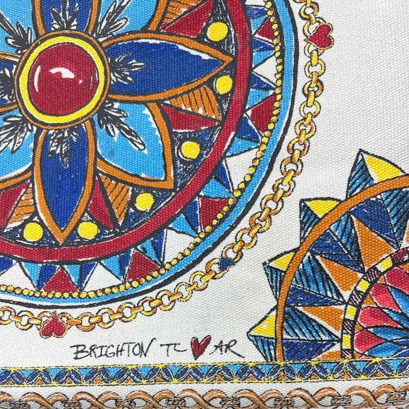 Brighton NWOT Limited Edition Believe In Love Canvas Tote Bag - Picture 4 of 15